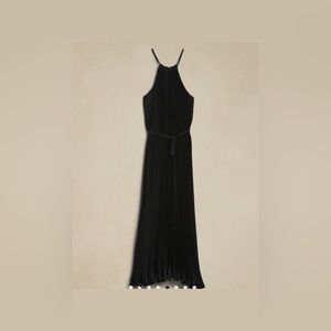 Pleated Halter Maxi